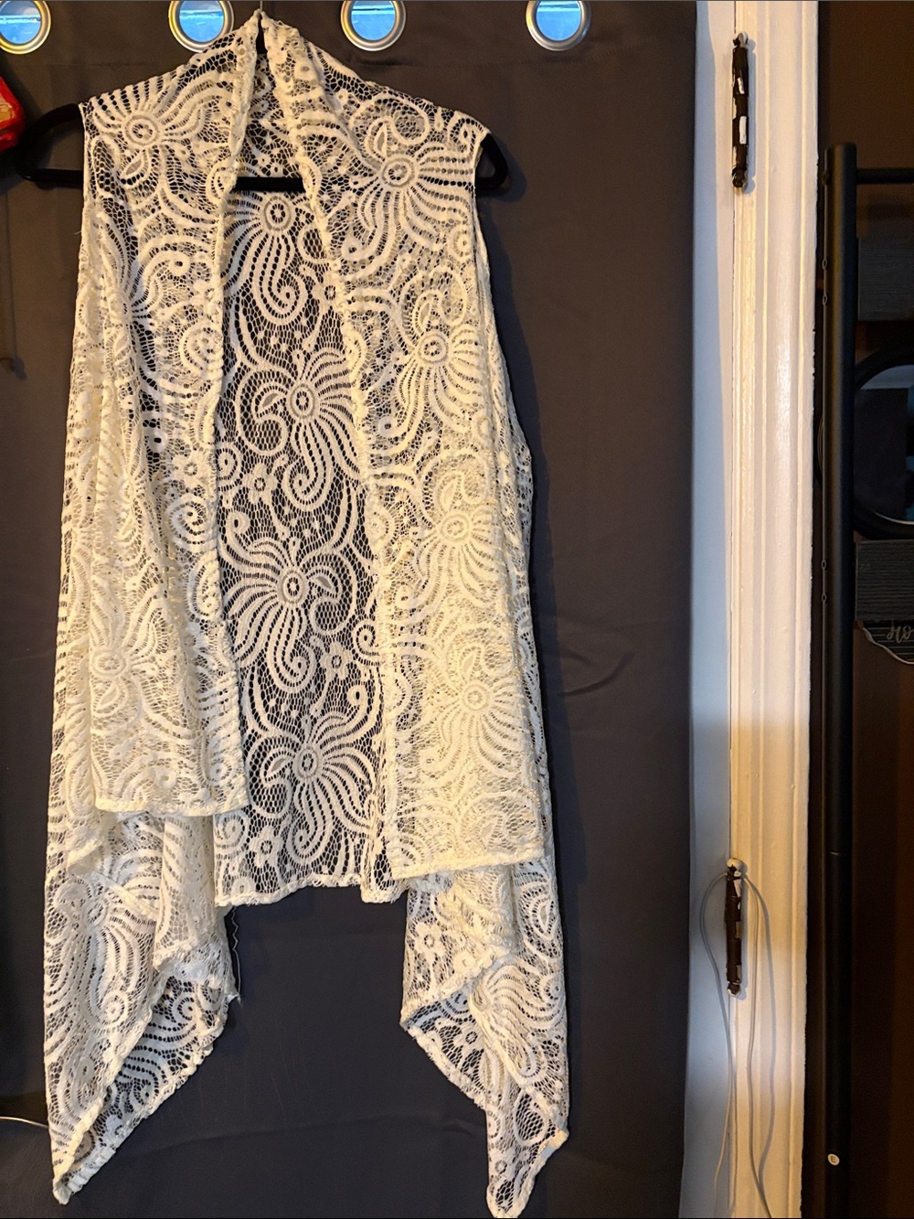 White lace cardigan